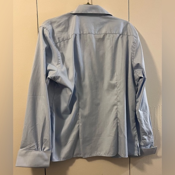 🆕 BILL BLASS LONG SLEEVE LITE BLUE TOP (2XL) NWT - Picture 2 of 5